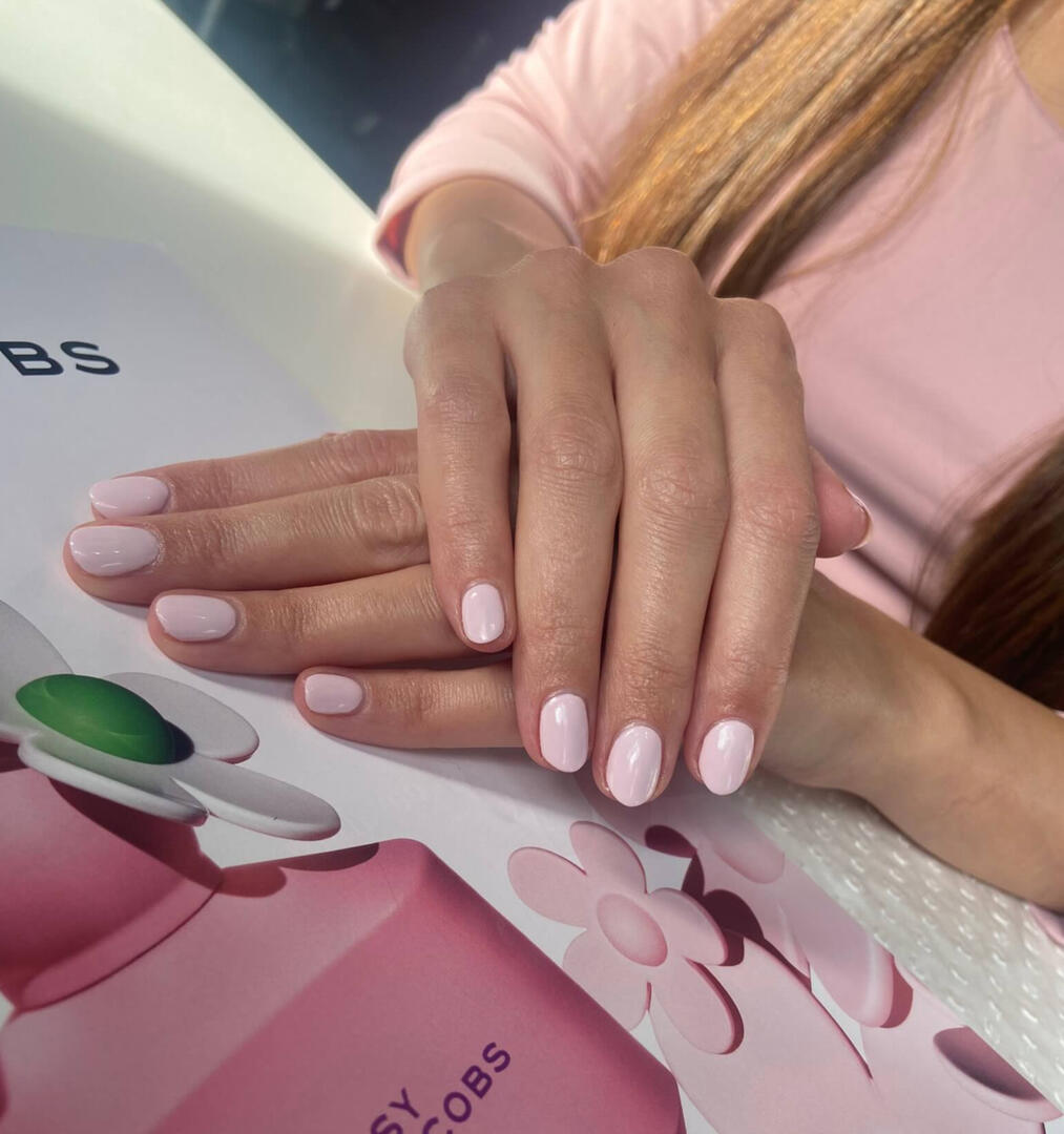Client receiving BIAB treatment in Crows Nest nail salon